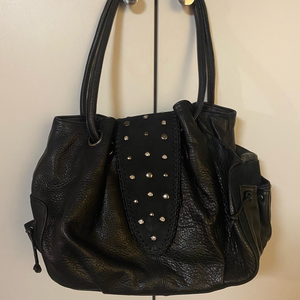 Chi by Carlos Falchi Leather Handbag